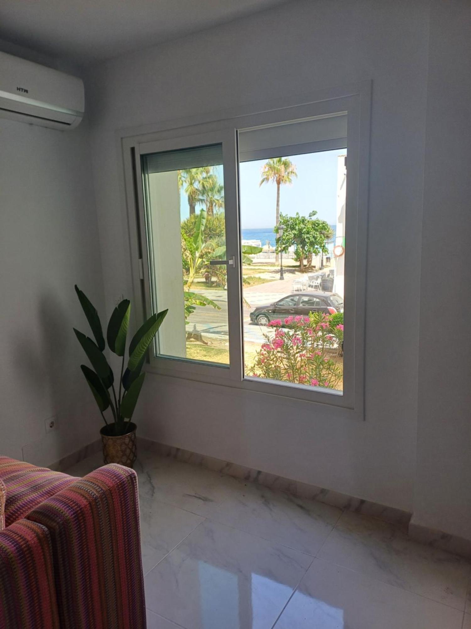 Beautiful Beachfront Newly Renovated 2 Bedroom Apartment With Swimming Pool And Garden San Luis de Sabinillas Exterior photo